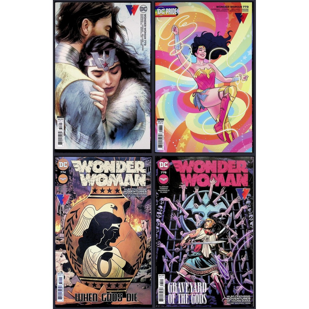 Wonder Woman 4X Comic‎ Lot #773 774 775 780 Pride Middleton Moore Variant DC